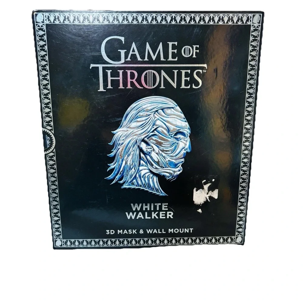 Game of Thrones White Walker 3D Mask & Wall Mount Book New In Package See Pics